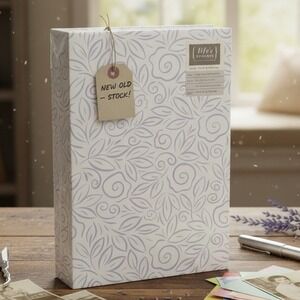 Vintage Floral Photo Album 3-Ring Binder Scrapbook Acid-Free Archival 200 Photos